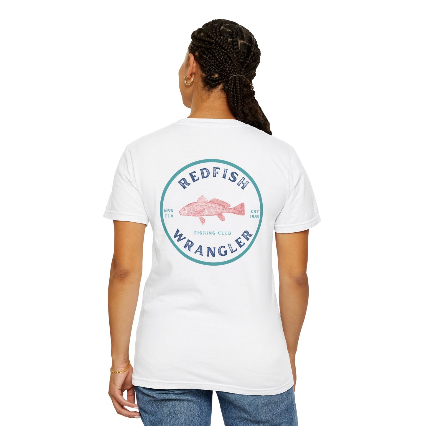 Redfish Wrangler - Redfish Fishing Shirt - Men's Fishing T-Shirt - Florida Fisherman Shirt - Saltwater Fishing shirt