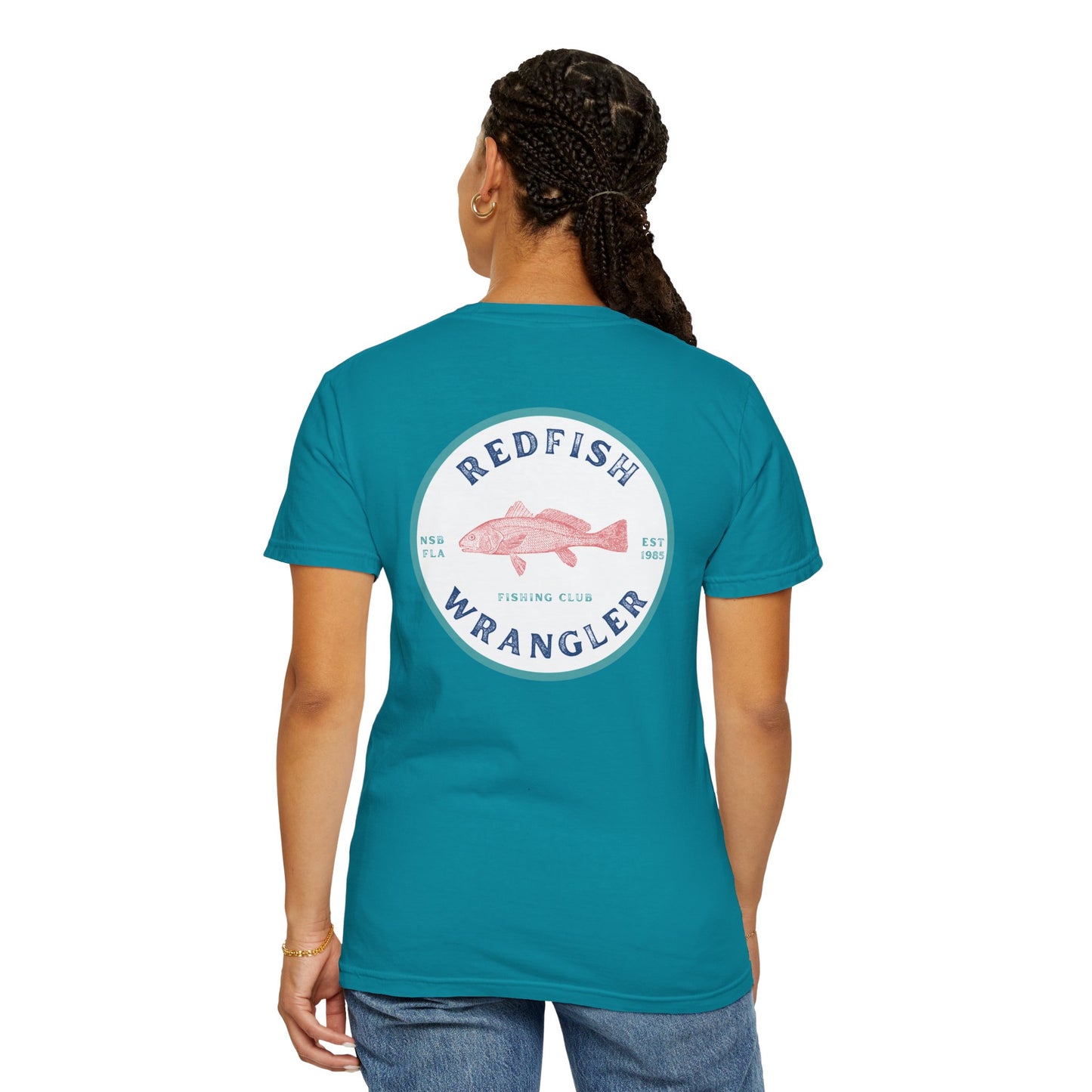 Redfish Wrangler - Redfish Fishing Shirt - Men's Fishing T-Shirt - Florida Fisherman Shirt - Saltwater Fishing shirt