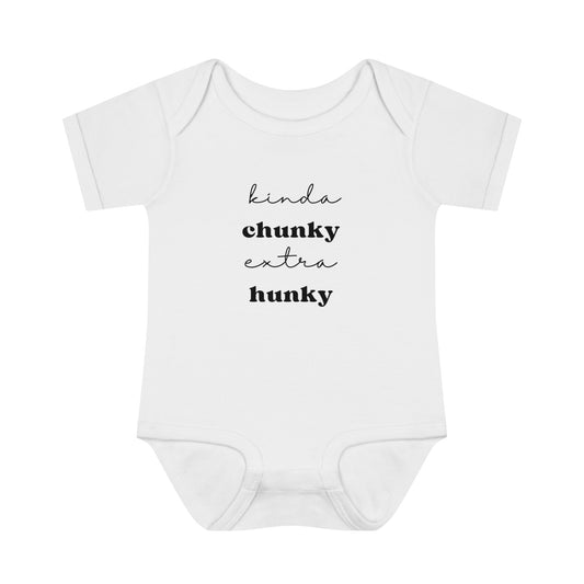 Kinda Chunky Extra Hunky Baby Bodysuit - Baby Outfit - New Baby Gift - Baby Boy Bodysuit - Infant Outfit