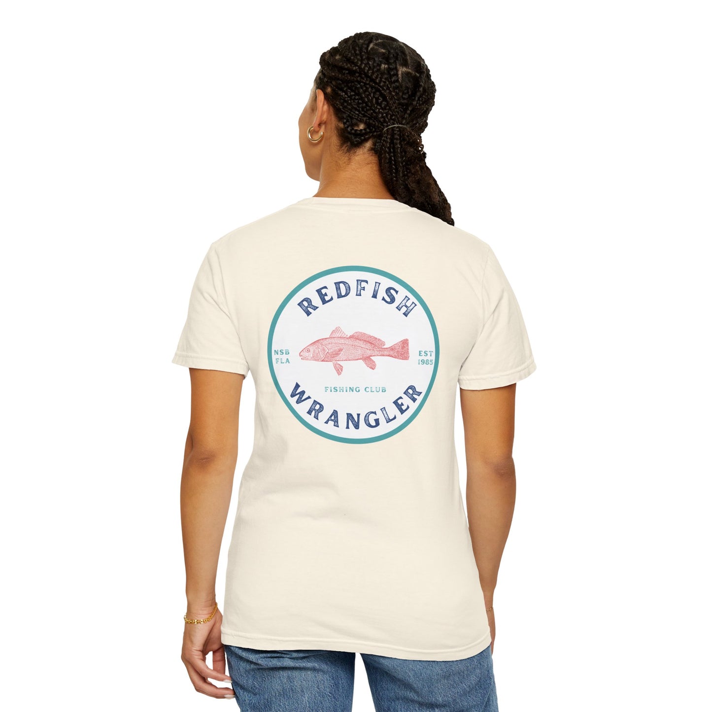 Redfish Wrangler - Redfish Fishing Shirt - Men's Fishing T-Shirt - Florida Fisherman Shirt - Saltwater Fishing shirt