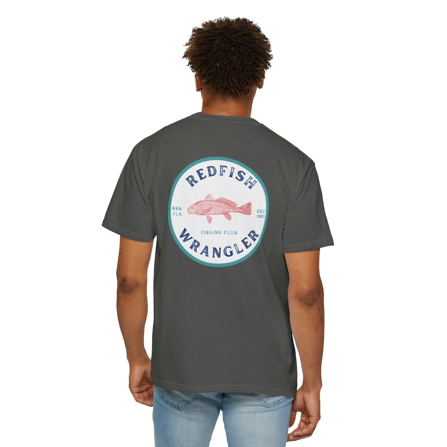 Redfish Wrangler - Redfish Fishing Shirt - Men's Fishing T-Shirt - Florida Fisherman Shirt - Saltwater Fishing shirt