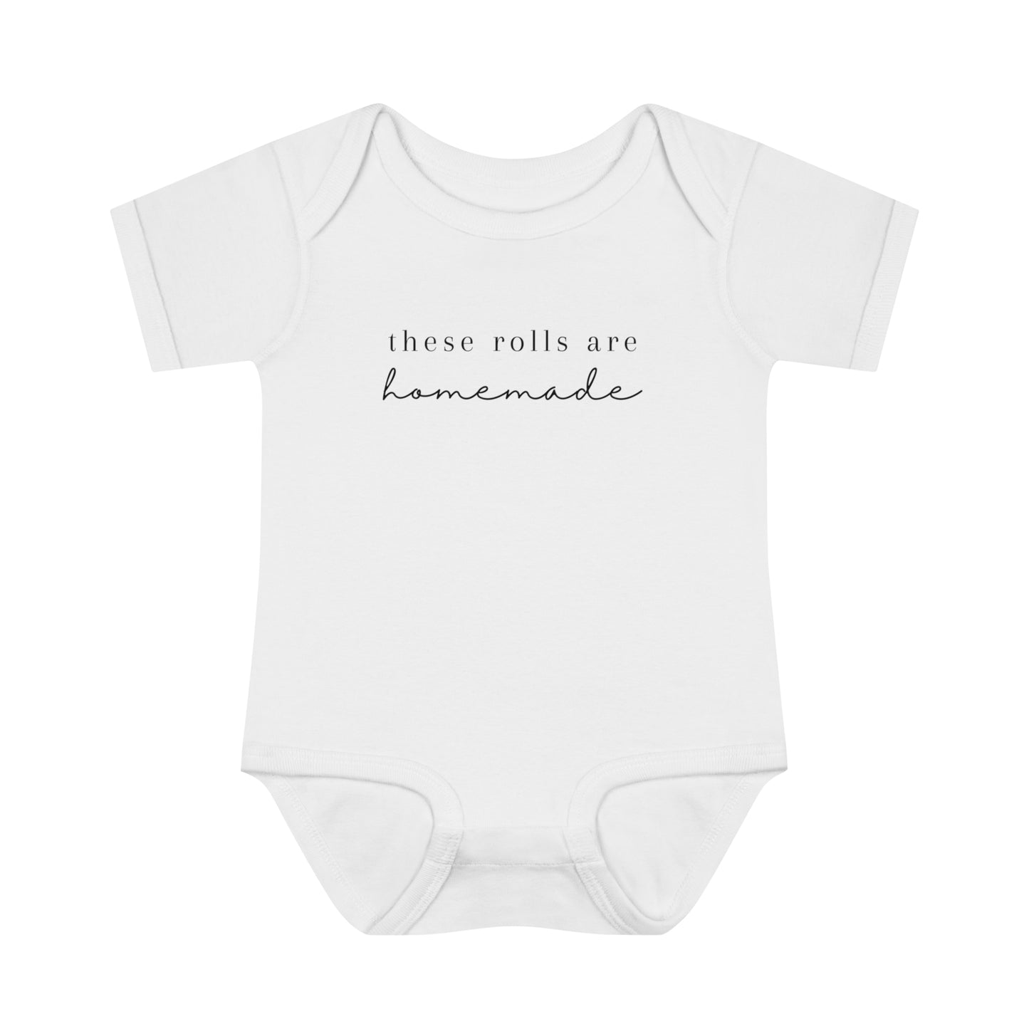 These Rolls Are Homemade Baby Bodysuit - Rolls Are Homemade Infant Outfit - New Baby Gift - New Baby Outfit - Baby Shower Gift