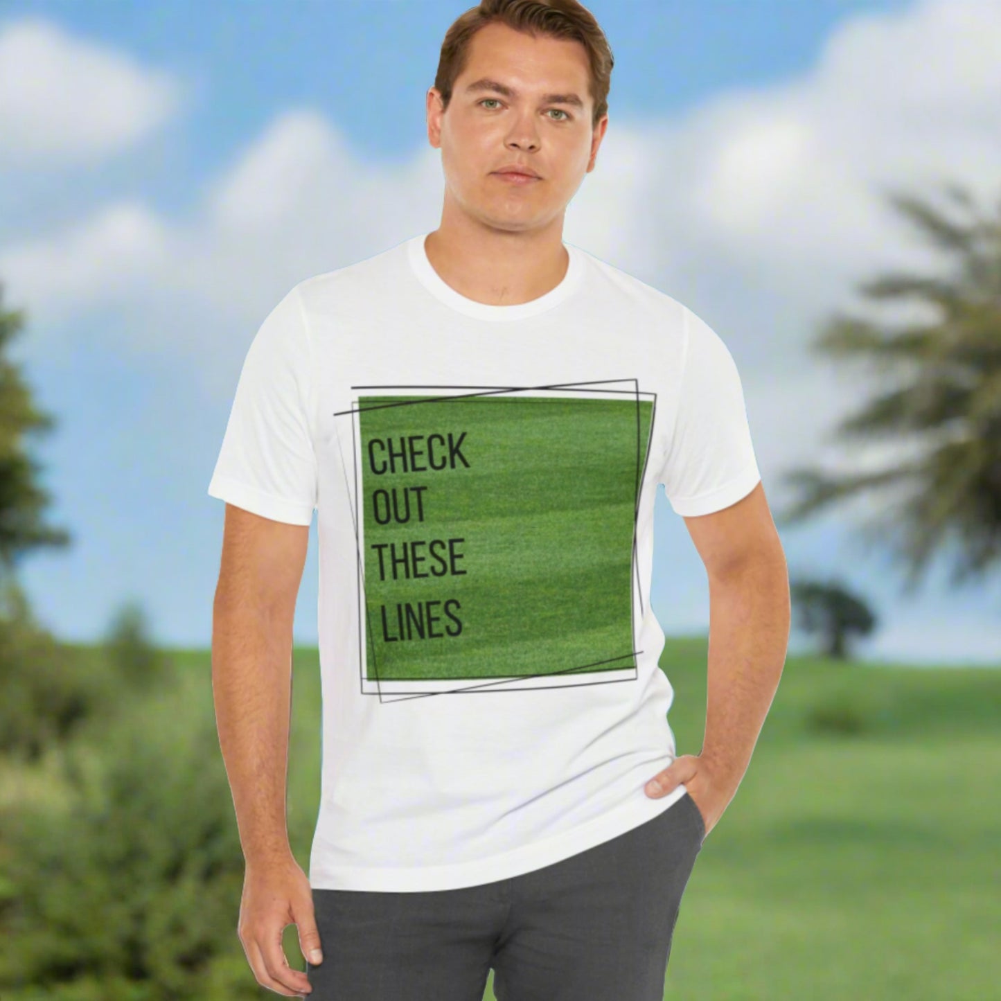 Check Out These Lines Lawn Mowing Dad Shirt - Dad T-Shirt - Yard Shirt - Lawn Shirt - Mowing T-Shirt