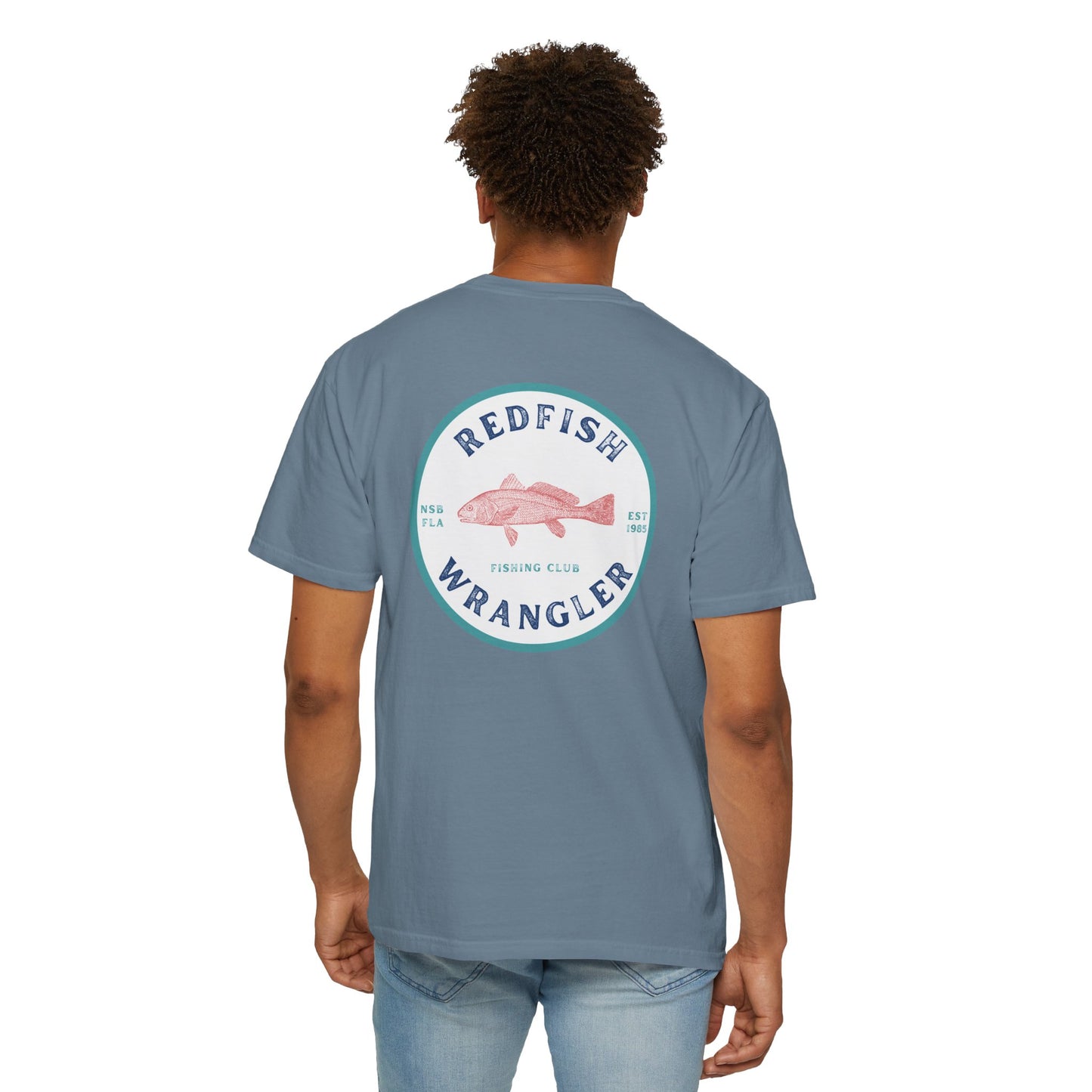 Redfish Wrangler - Redfish Fishing Shirt - Men's Fishing T-Shirt - Florida Fisherman Shirt - Saltwater Fishing shirt