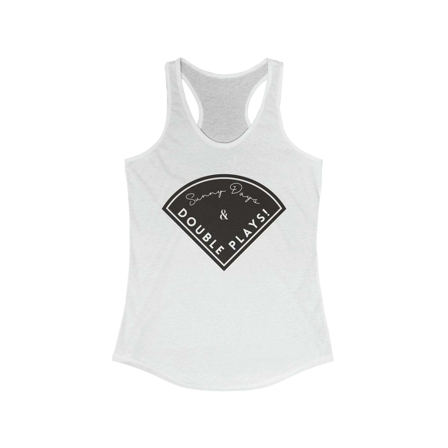 Sunny Days & Double Plays Tank Top - Baseball Tank Top - Baseball Mom Shirt