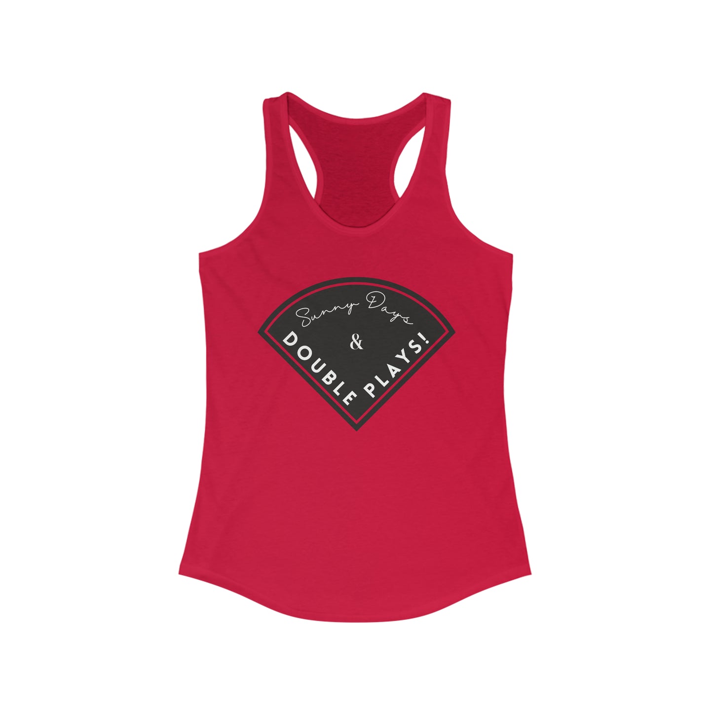 Sunny Days & Double Plays Tank Top - Baseball Tank Top - Baseball Mom Shirt