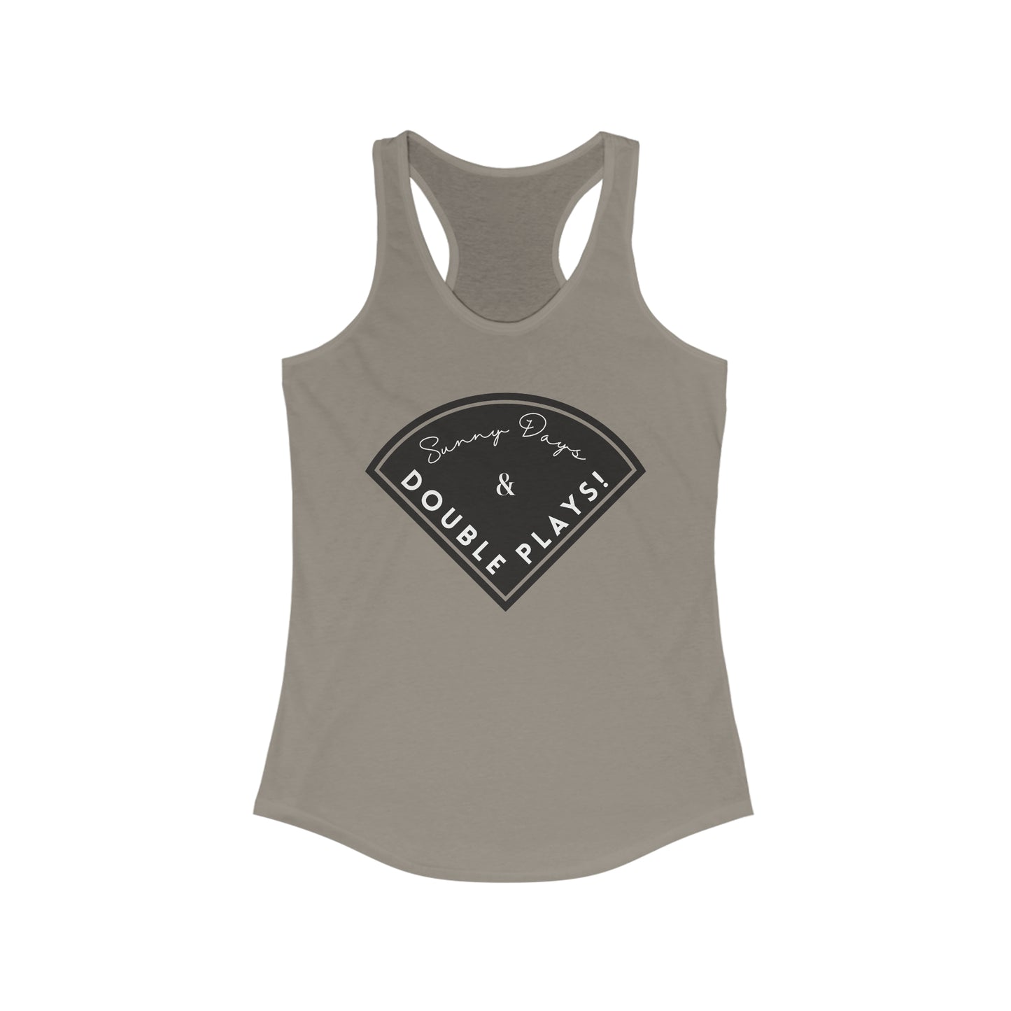 Sunny Days & Double Plays Tank Top - Baseball Tank Top - Baseball Mom Shirt