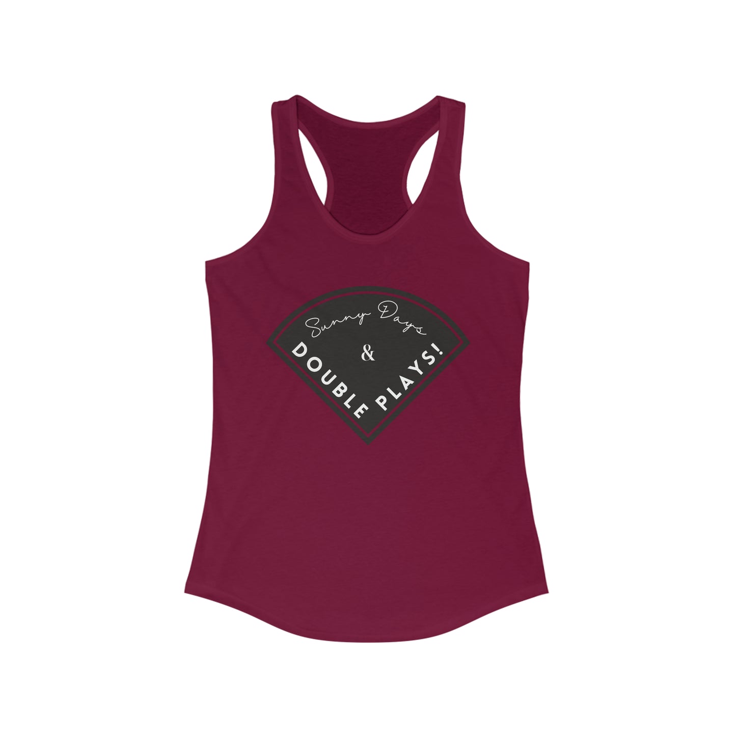 Sunny Days & Double Plays Tank Top - Baseball Tank Top - Baseball Mom Shirt