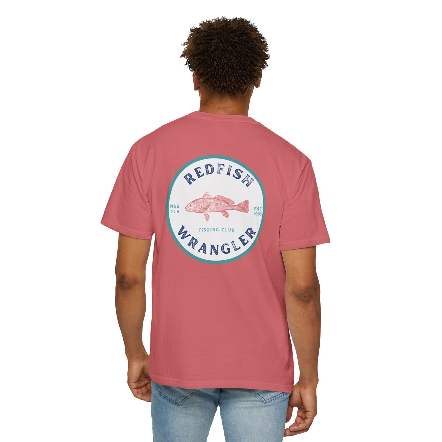 Redfish Wrangler - Redfish Fishing Shirt - Men's Fishing T-Shirt - Florida Fisherman Shirt - Saltwater Fishing shirt