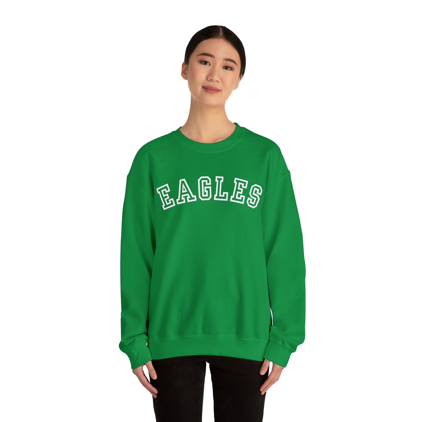 Eagles Sweatshirt - Philadelphia Football Sweatshirt - Green and White