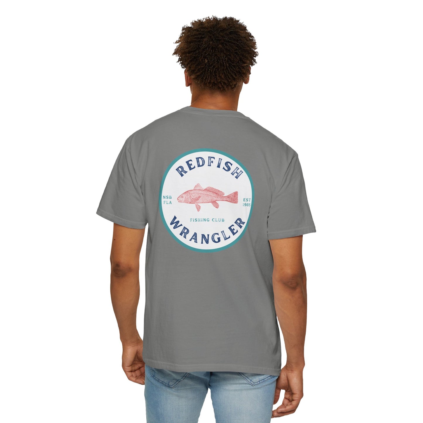 Redfish Wrangler - Redfish Fishing Shirt - Men's Fishing T-Shirt - Florida Fisherman Shirt - Saltwater Fishing shirt