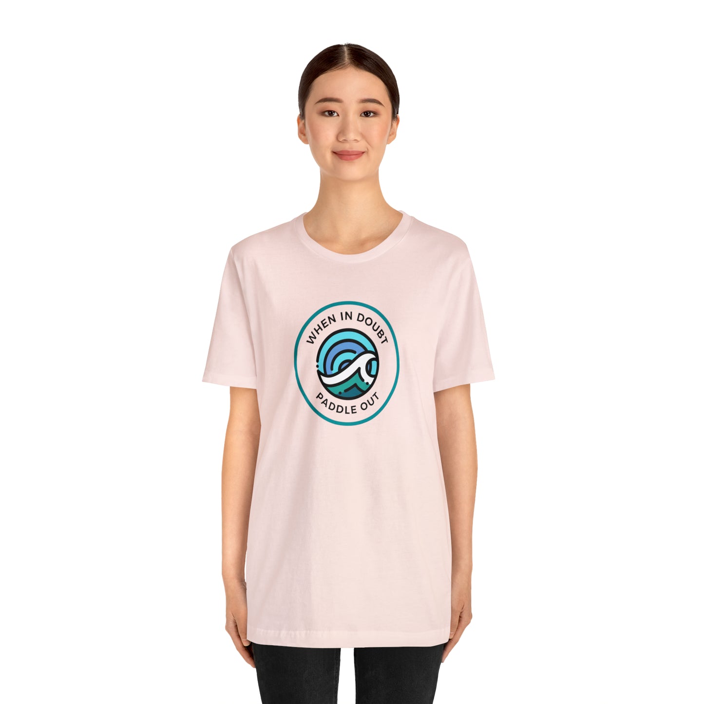 When In Doubt Paddle Out Surfing T-Shirt - Unisex Crewneck T-Shirt - Mens Surfing Shirt - Women's Surfing Shirt - Beach Shirt - Surf Tee