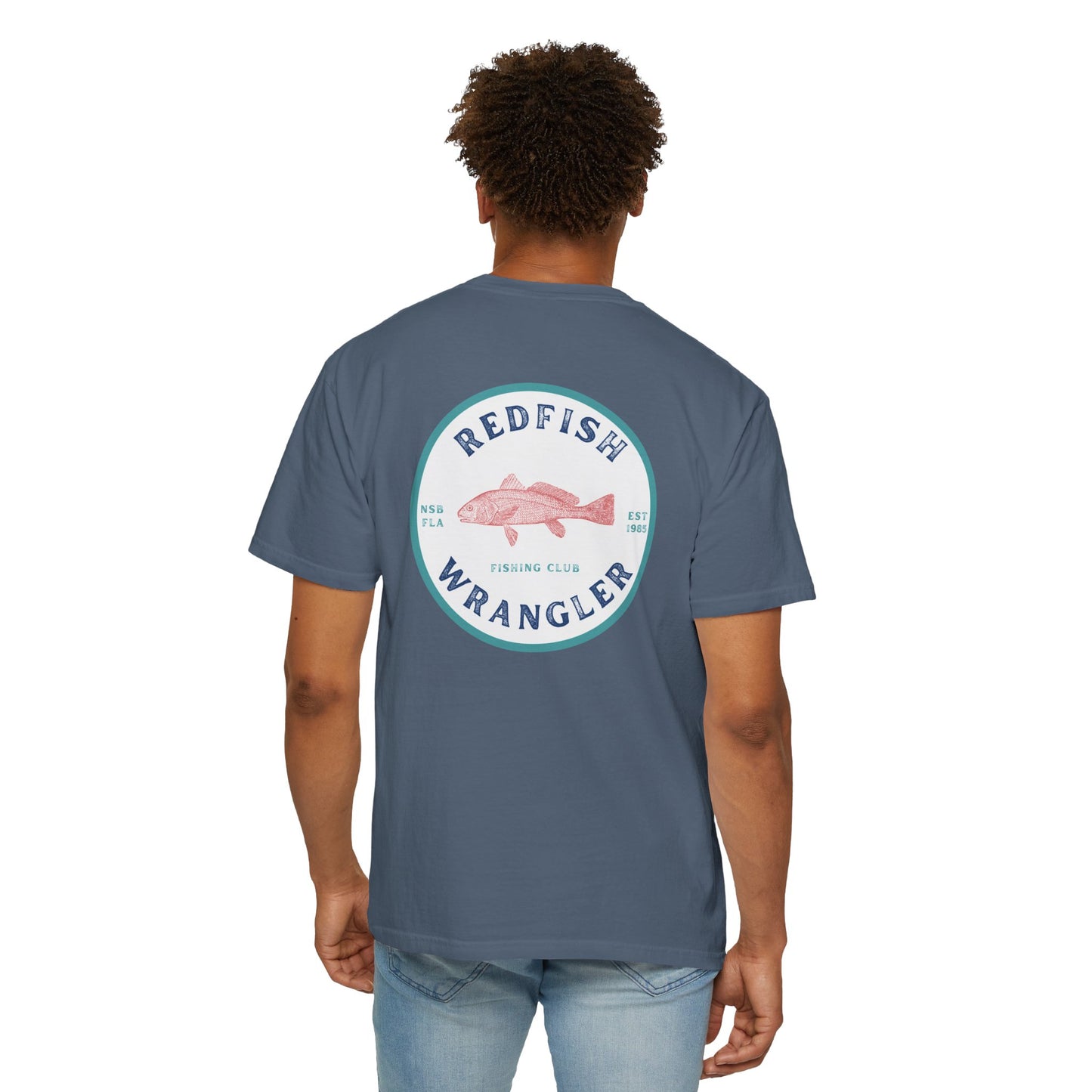 Redfish Wrangler - Redfish Fishing Shirt - Men's Fishing T-Shirt - Florida Fisherman Shirt - Saltwater Fishing shirt