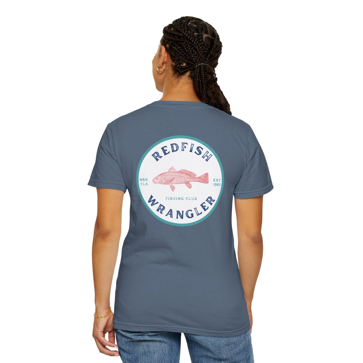 Redfish Wrangler - Redfish Fishing Shirt - Men's Fishing T-Shirt - Florida Fisherman Shirt - Saltwater Fishing shirt