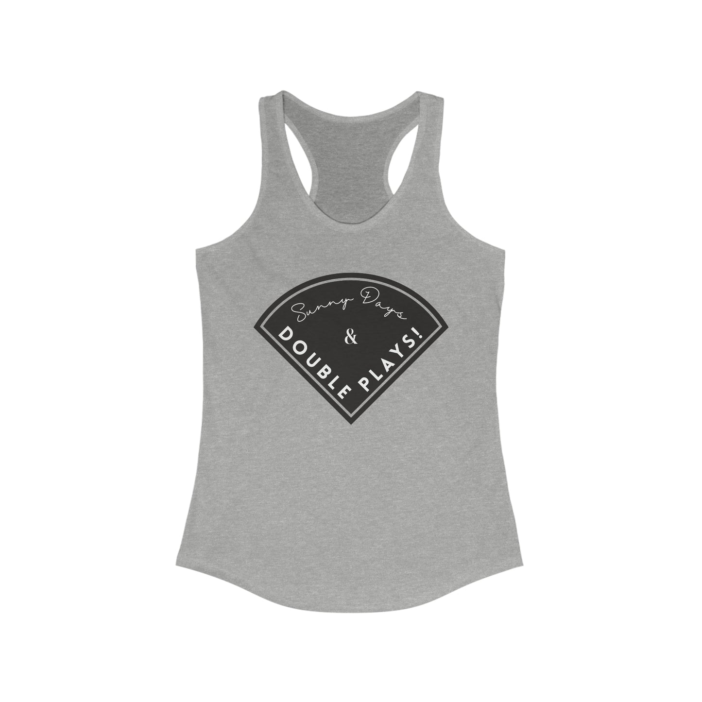 Sunny Days & Double Plays Tank Top - Baseball Tank Top - Baseball Mom Shirt