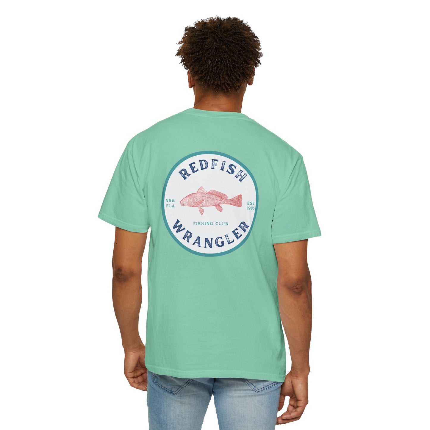 Redfish Wrangler - Redfish Fishing Shirt - Men's Fishing T-Shirt - Florida Fisherman Shirt - Saltwater Fishing shirt