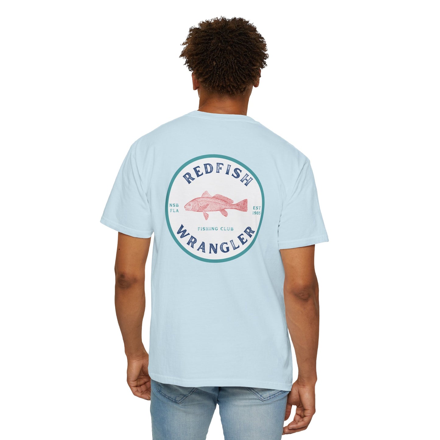 Redfish Wrangler - Redfish Fishing Shirt - Men's Fishing T-Shirt - Florida Fisherman Shirt - Saltwater Fishing shirt