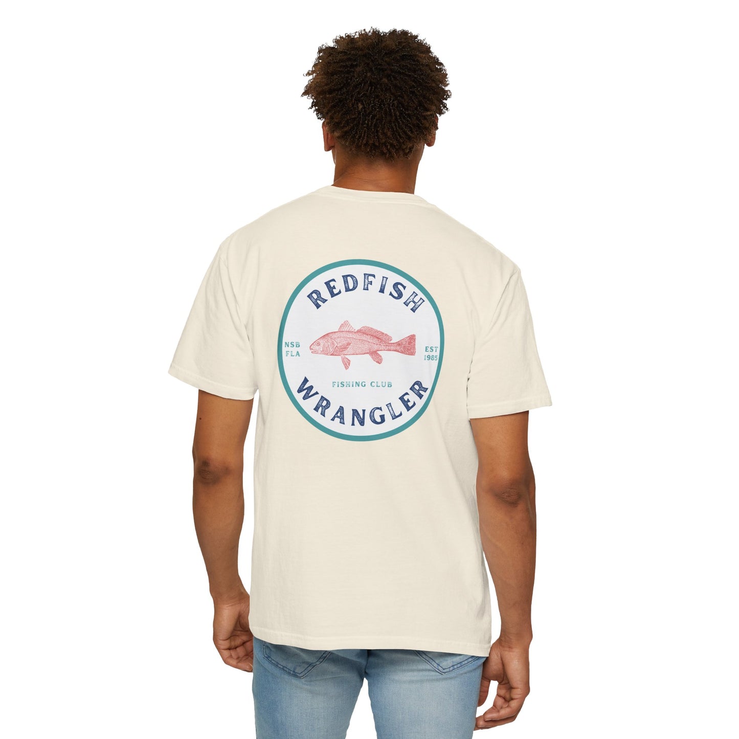 Redfish Wrangler - Redfish Fishing Shirt - Men's Fishing T-Shirt - Florida Fisherman Shirt - Saltwater Fishing shirt