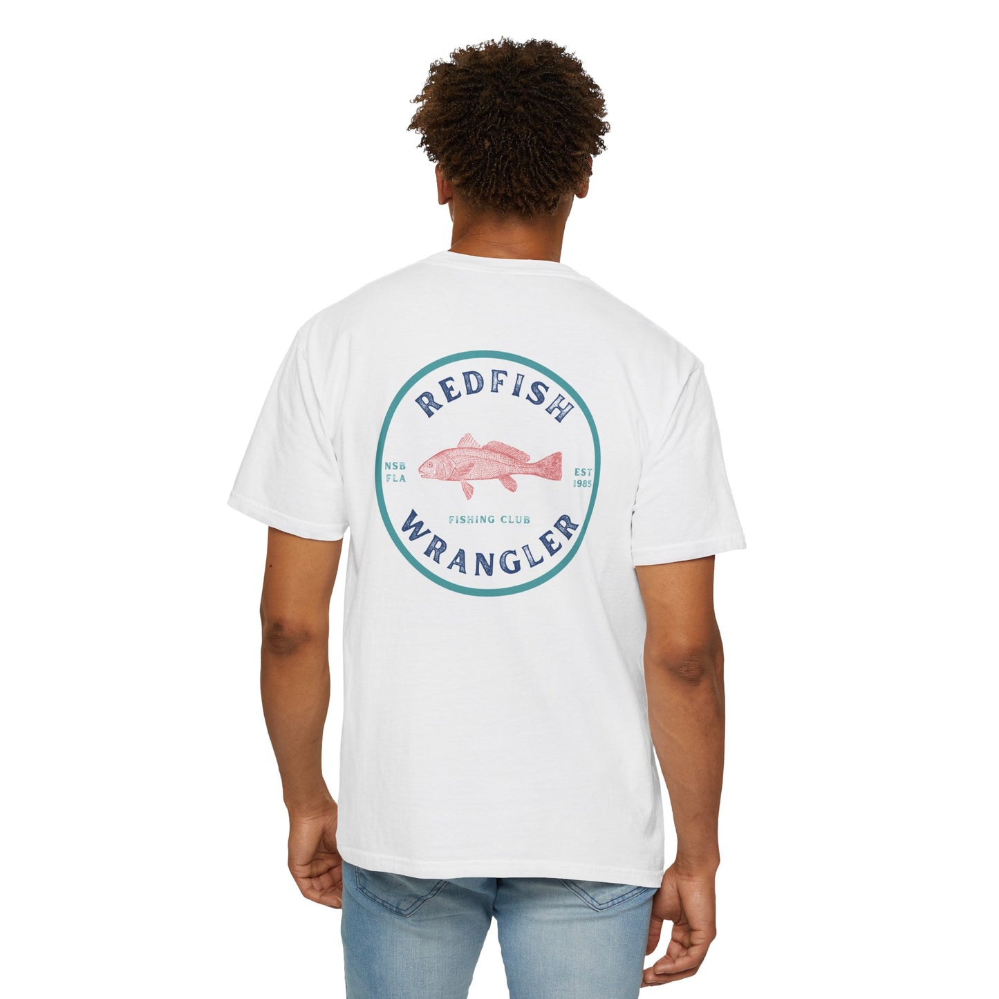 Redfish Wrangler - Redfish Fishing Shirt - Men's Fishing T-Shirt - Florida Fisherman Shirt - Saltwater Fishing shirt