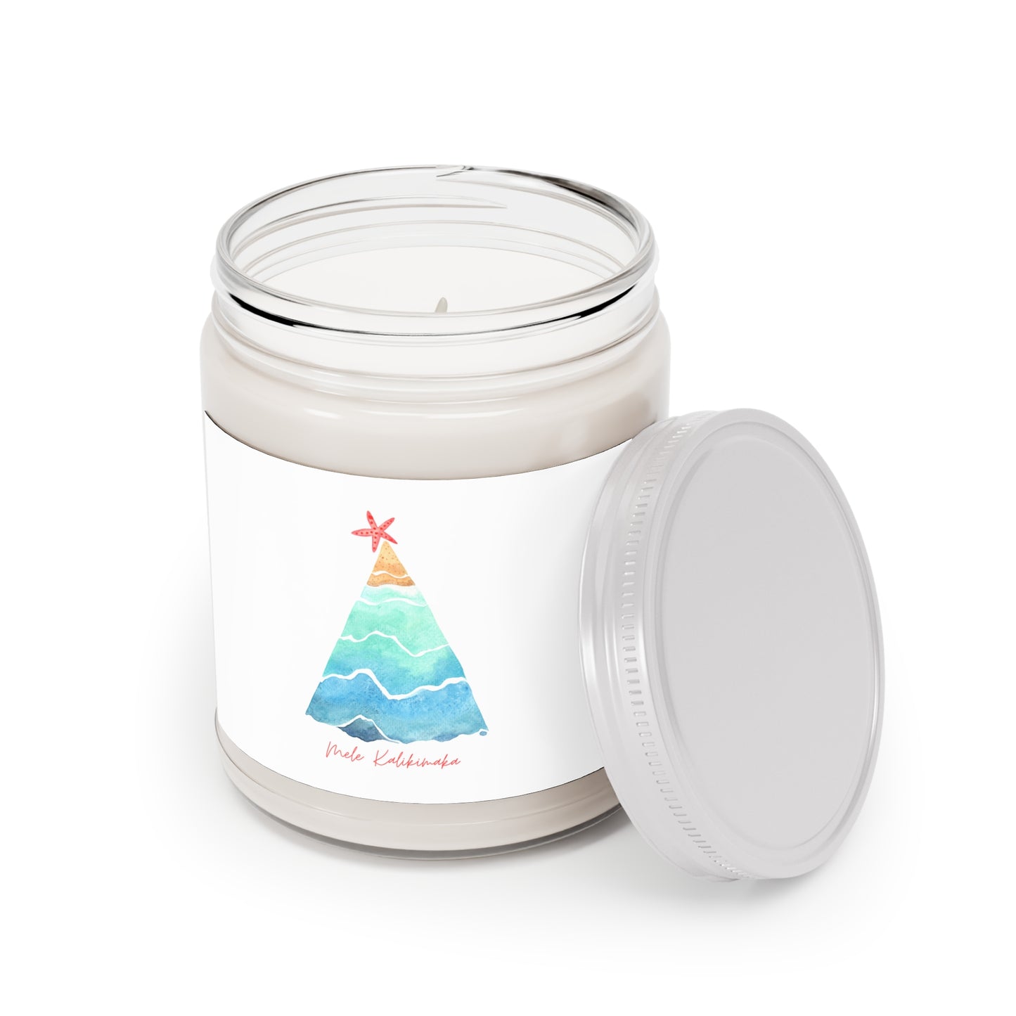 Mele Kalikimaka Sea Breeze Scented Christmas Candle - Christmas Gift - Hawaiian Christmas - Christmas at the beach