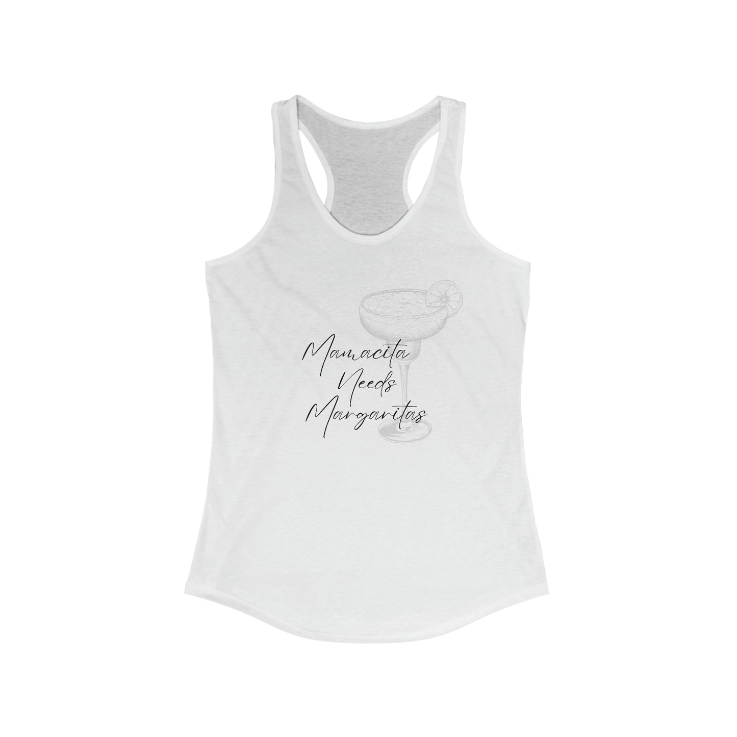 Mamacita Needs Margaritas  Racerback Tank Top - Mom Shirt - Mom Gift - Margarita Shirt