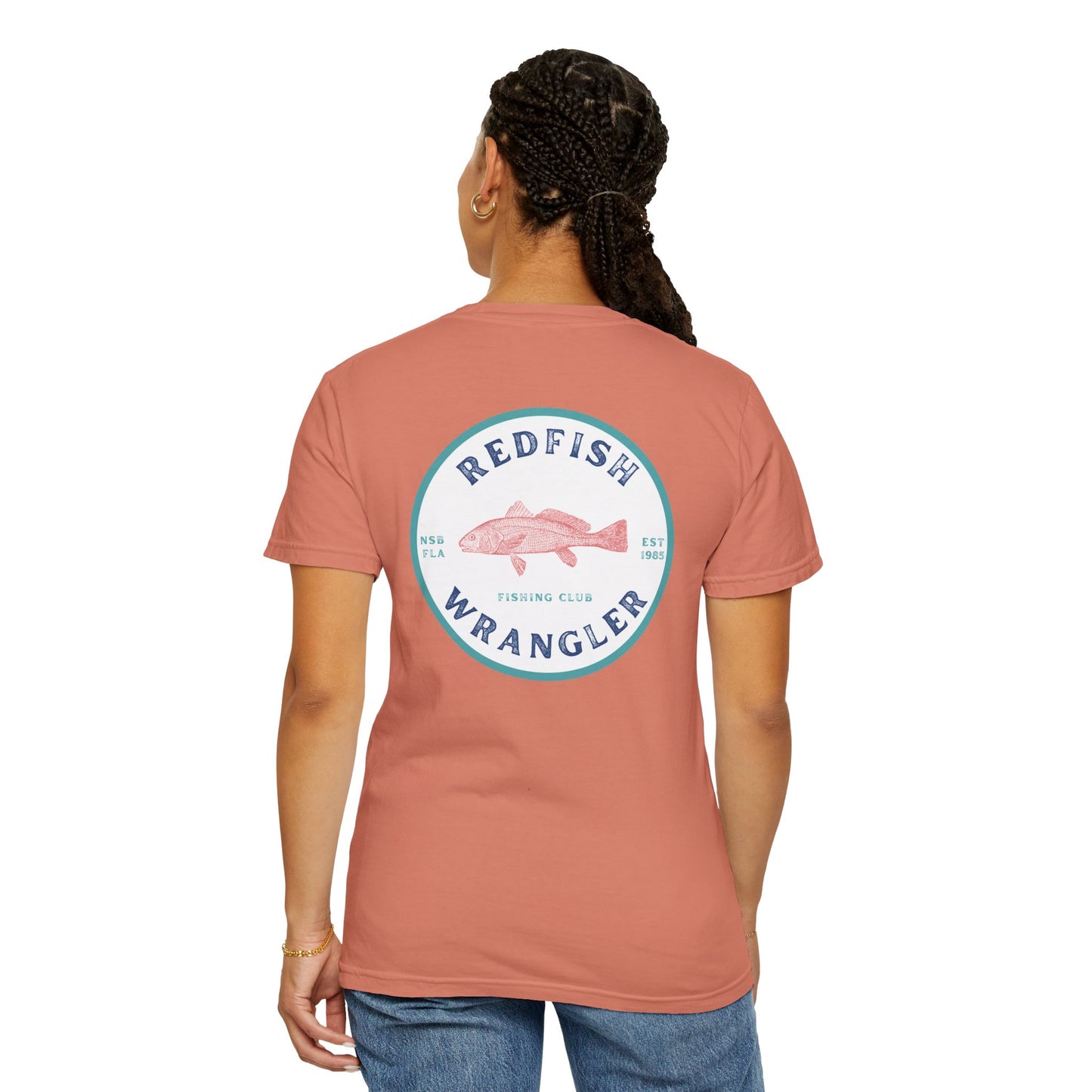 Redfish Wrangler - Redfish Fishing Shirt - Men's Fishing T-Shirt - Florida Fisherman Shirt - Saltwater Fishing shirt