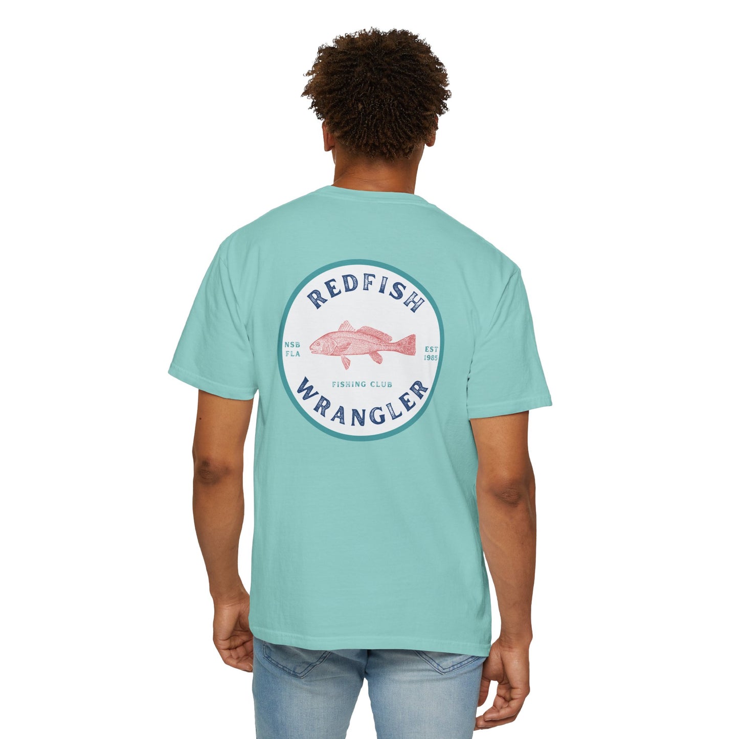 Redfish Wrangler - Redfish Fishing Shirt - Men's Fishing T-Shirt - Florida Fisherman Shirt - Saltwater Fishing shirt