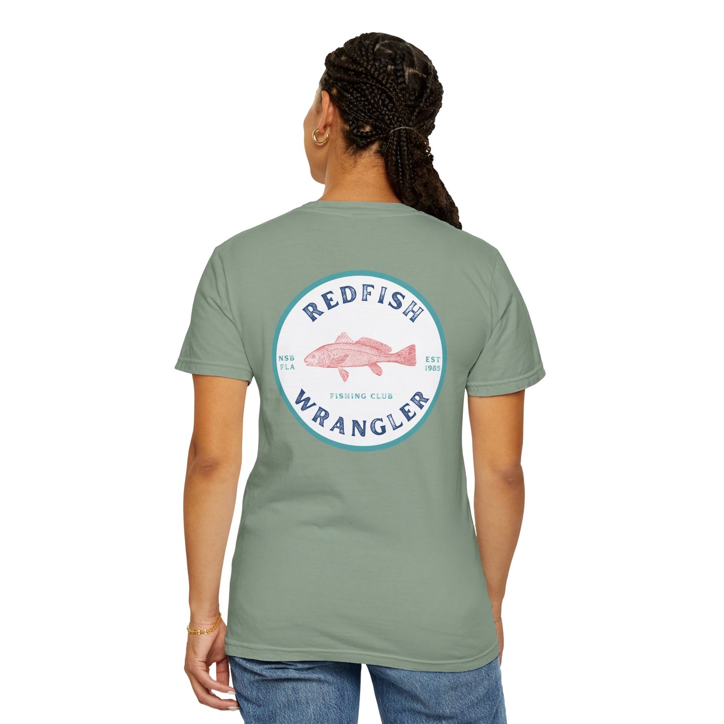 Redfish Wrangler - Redfish Fishing Shirt - Men's Fishing T-Shirt - Florida Fisherman Shirt - Saltwater Fishing shirt