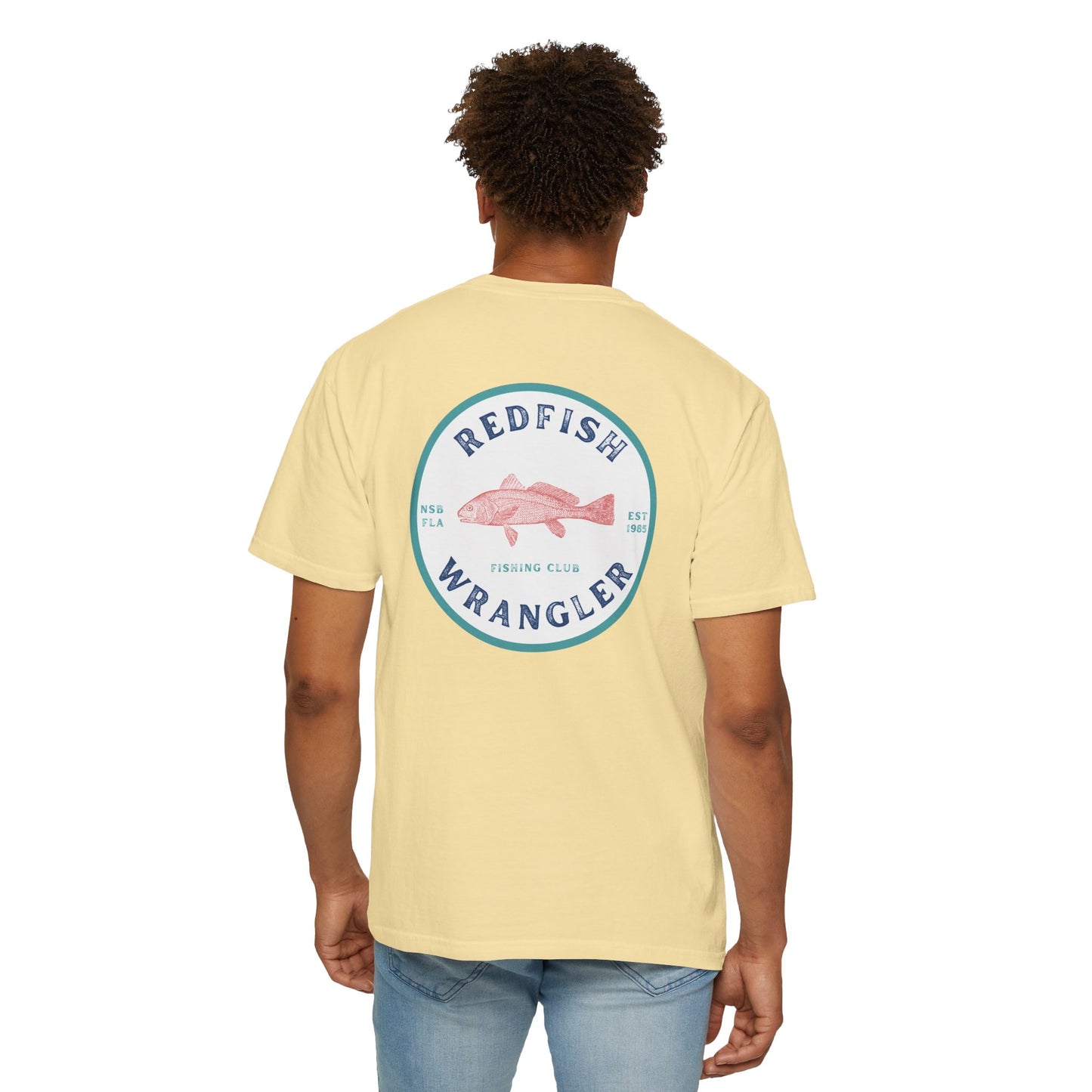 Redfish Wrangler - Redfish Fishing Shirt - Men's Fishing T-Shirt - Florida Fisherman Shirt - Saltwater Fishing shirt