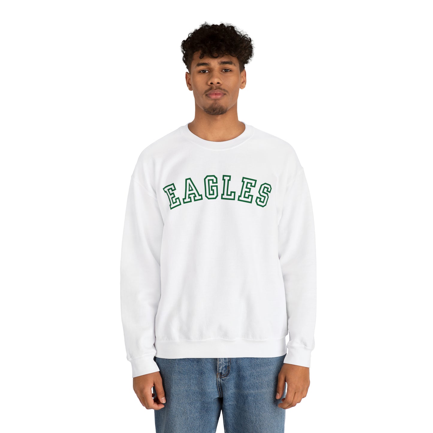 Eagles Sweatshirt - Philadelphia Football Sweatshirt - Green and White