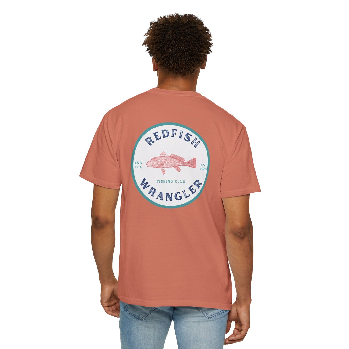 Redfish Wrangler - Redfish Fishing Shirt - Men's Fishing T-Shirt - Florida Fisherman Shirt - Saltwater Fishing shirt