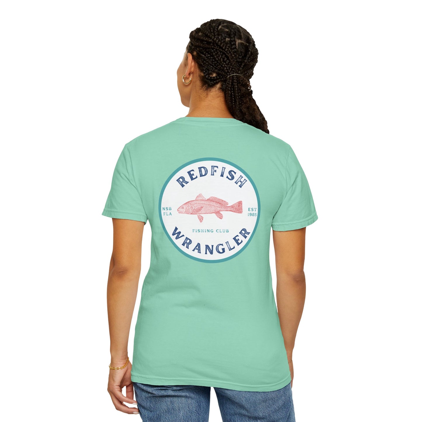 Redfish Wrangler - Redfish Fishing Shirt - Men's Fishing T-Shirt - Florida Fisherman Shirt - Saltwater Fishing shirt