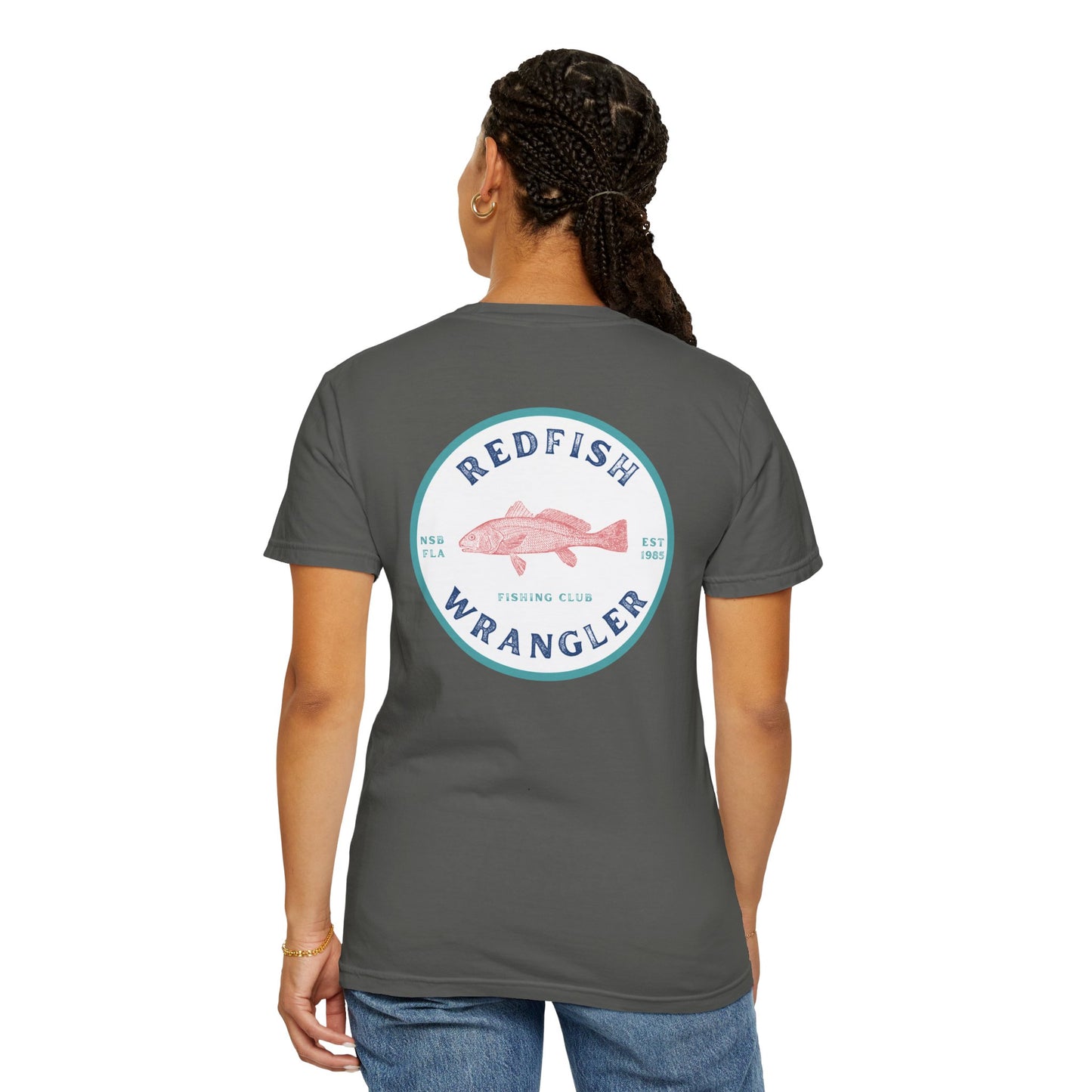 Redfish Wrangler - Redfish Fishing Shirt - Men's Fishing T-Shirt - Florida Fisherman Shirt - Saltwater Fishing shirt