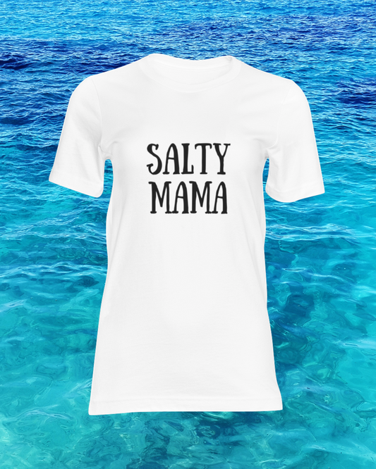 Salty Mama T-Shirt - Beach Mom Shirt - Beachlover T-Shirt - Mama Shirt - Mom Tee - Mom Shirt - Ocean Lover - Mom Gift - Gift for Her